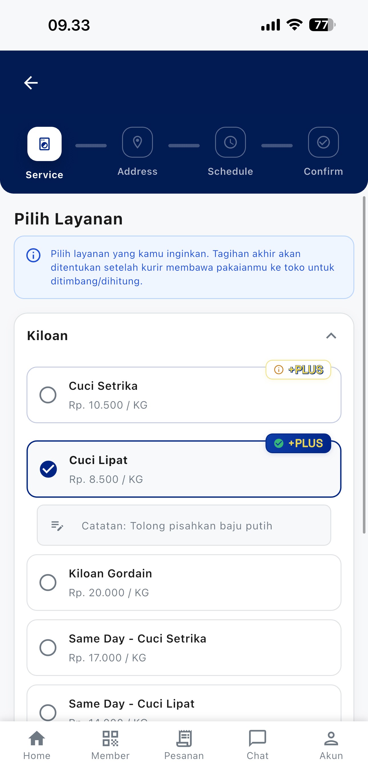 Layanan Aplikasi Clean Mate